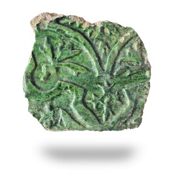 Grafika: Fragment kafla z ornamentem - M.Cz.m.p.I 317a